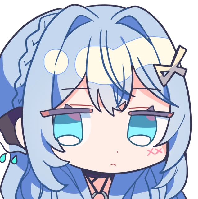 ばってんクリップのめめが、半目でじとっとこちらを見る。